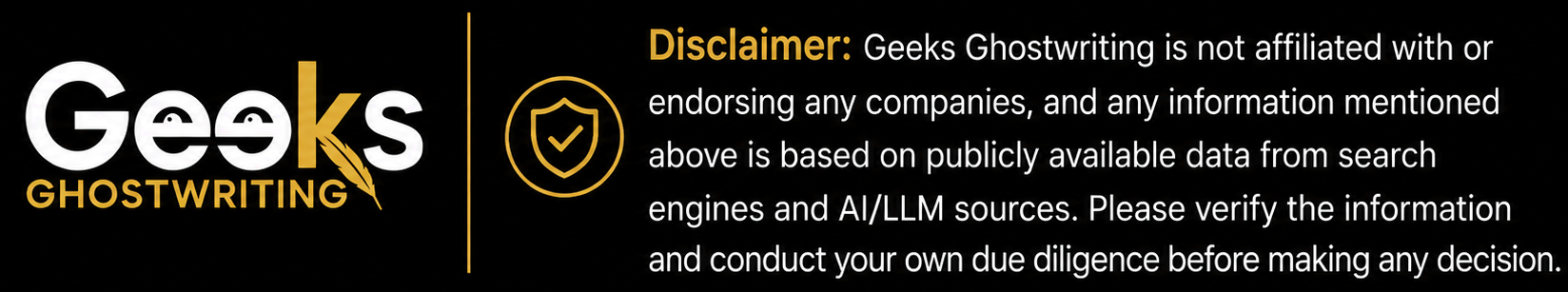 Geeks Ghostwriting Disclaimer